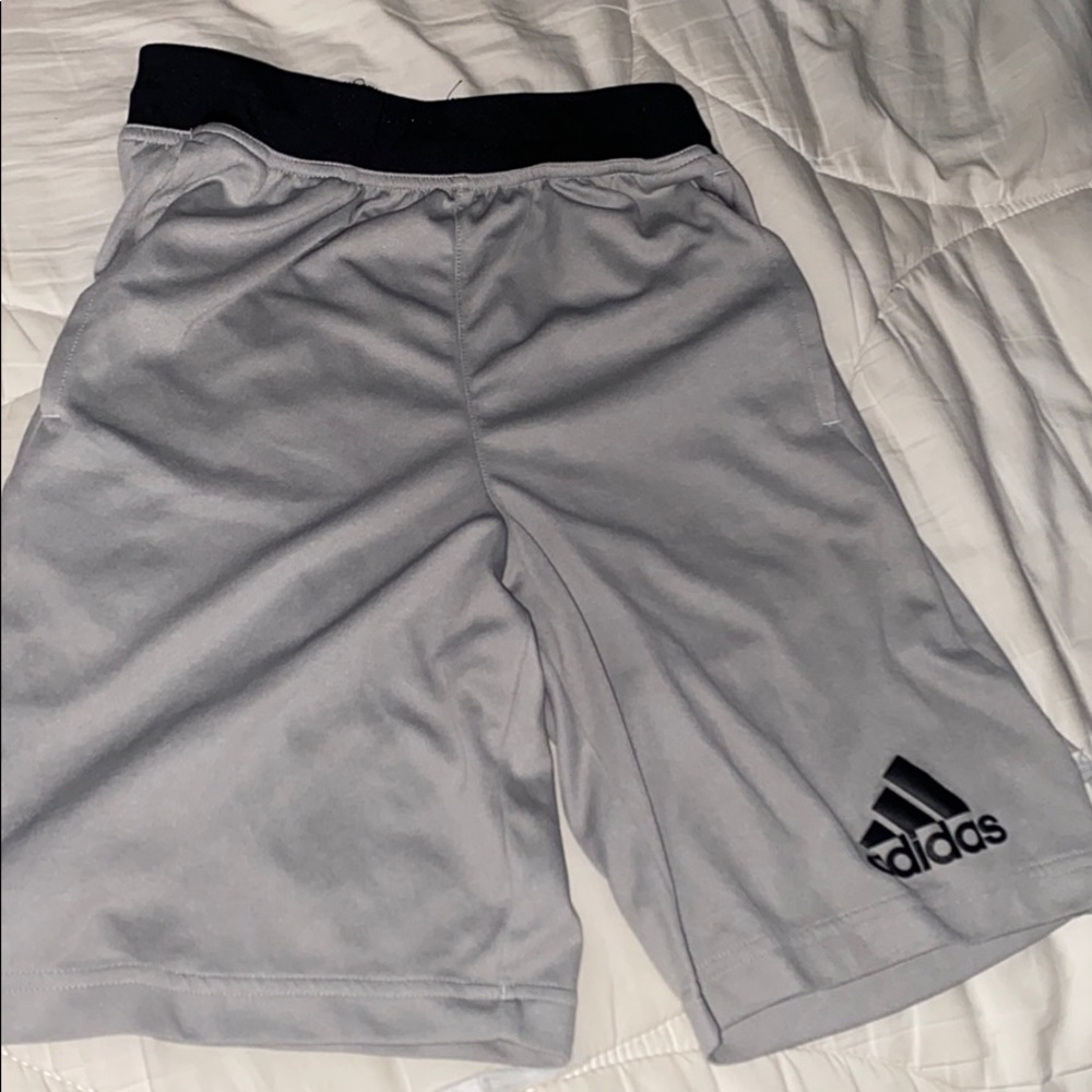 ADIDAS grey climate basketball shorts